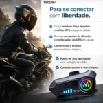 Fone De Ouvido Para Capacete Intercomunicador Bluetooth
