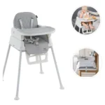Cadeira De Alimentação Infantil 3 Em 1 Harmony Maxi Baby – Cinza