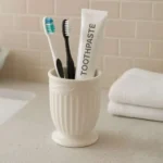 Kit De Pia Banheiro Lavabo 3 Peças Branco Em Cerâmica Luxo