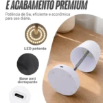Abajur De Mesa Touch Luminária Led Recarregável