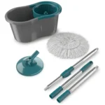 Mop Giratório Fit Balde Limpeza Geral 8l Multiuso Flash Limp Cor Cinza