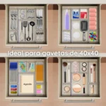 Kit 18 Organizadores Retangulares Acrilico Rebirth