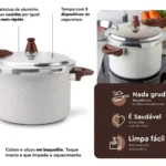 Panela Pressao Brinox Ceramic Pressure Indução 6,8l Vanilla