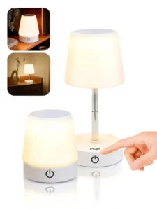 Abajur De Mesa Touch Luminária Led Recarregável