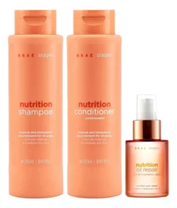Stages Nutrition Shampoo + Condicionador + Óleo 60ml – Braé