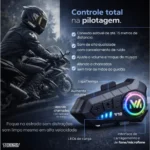 Fone De Ouvido Para Capacete Intercomunicador Bluetooth