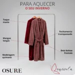 Roupão Premium Benévola Microfibra Antialérgico Inverno Frio