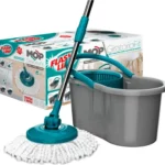 Mop Giratório Fit Balde Limpeza Geral 8l Multiuso Flash Limp Cor Cinza