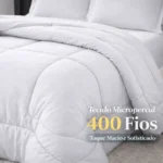 Edredom Queen Dupla Face 400 Fios Mais Grosso Toque Macio