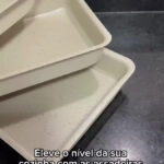 Kit Jogo 3 Assadeiras Antiaderentes Alta E Rasa Lazarin