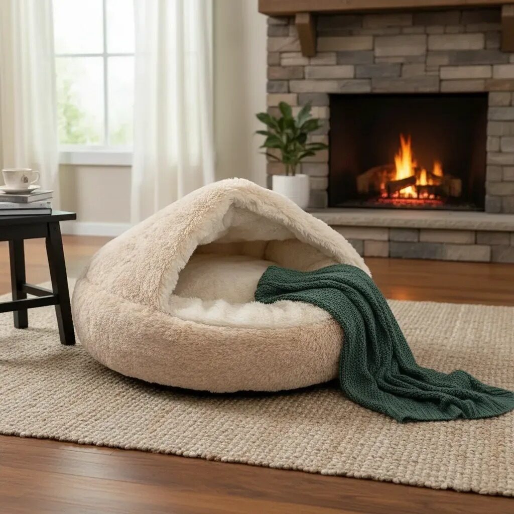 CAMA PET NUVEM COM COBERTURA FECHADA