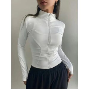blusa manga longa gola alta academia suplex